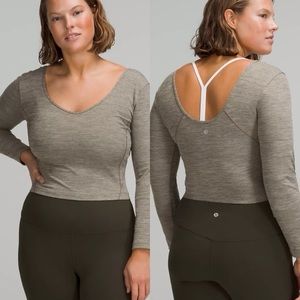 Lululemon align long sleeve top in grey